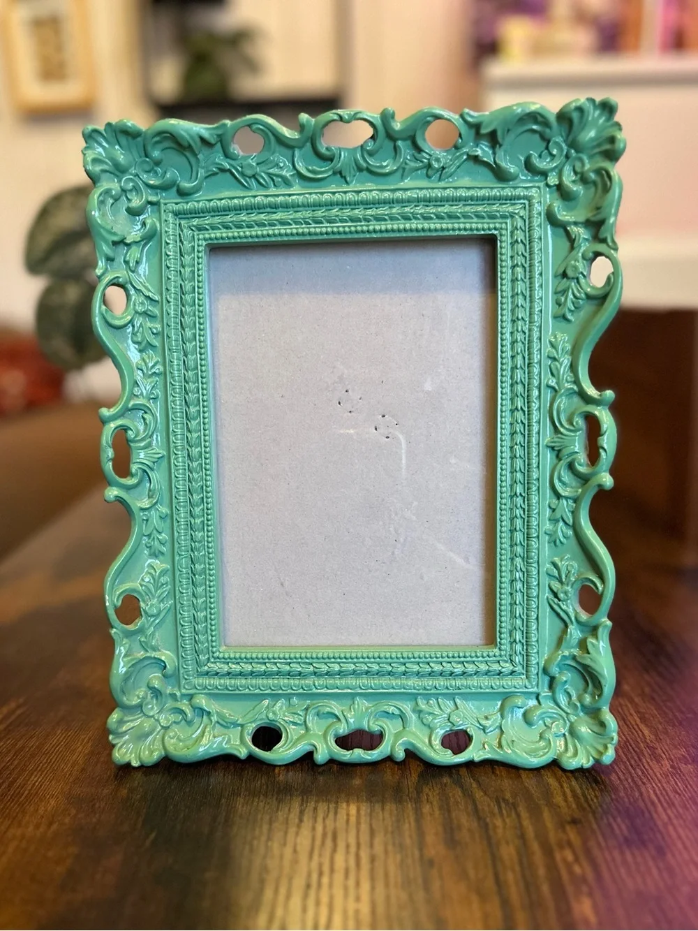 Turquoise Ornate Decorative Photo Frame